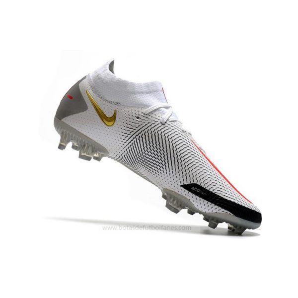 Nike Phantom Generative Texture Elite DF FG Blanco Negro Rojo Oro